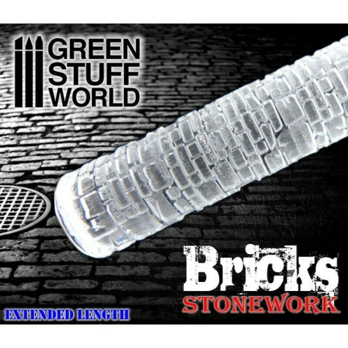 GREEN STUFF WORLD  Stuff World Rolling Pin Bricks New