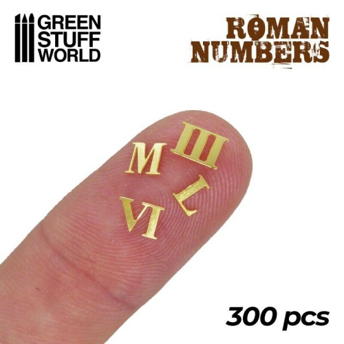Green Stuff World Roman Numbers - 300 Numbers New