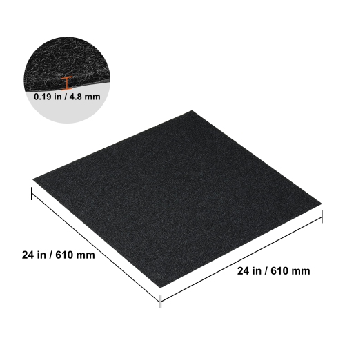 VEVOR 24" x 24" Squares Carpet Tiles Peel and Stick, Self Adhesive Carpet Floor Tile, Soft Padded Carpet Tiles, Easy Install DIY