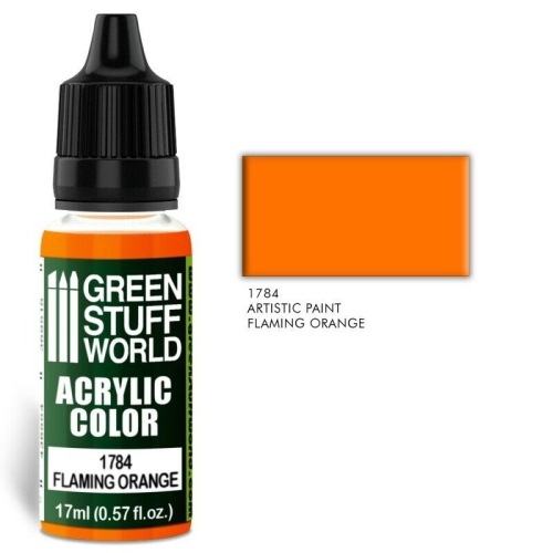 GREEN STUFF WORLD  Acrylic Color Flaming In Orange
