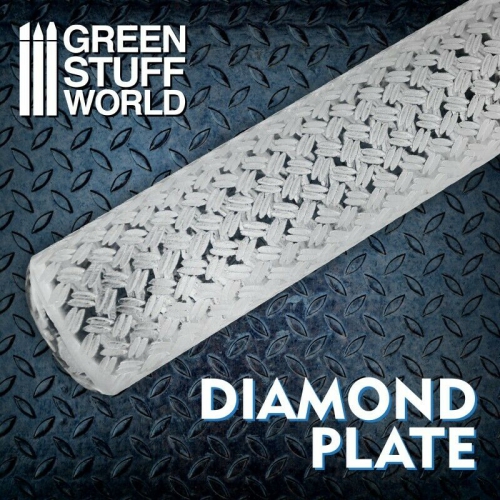 GREEN STUFF WORLD  Stuff World Rolling Pin Diamond Plate New