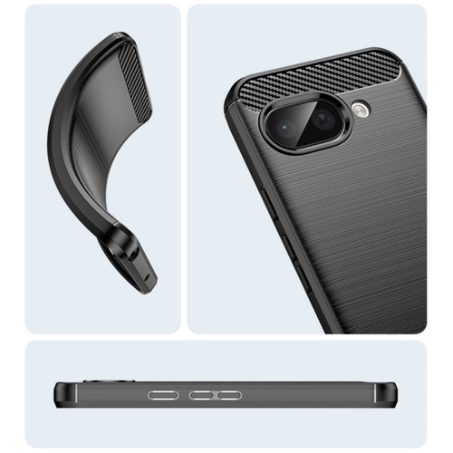 Étui en métal brossé noir de PANDACO pour Pixel 9a de Google