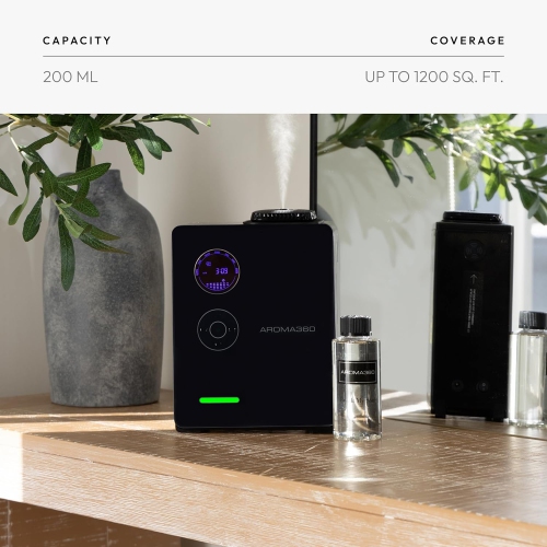 Diffuseur de parfum Aroma360 DaVinci360 Technologie d'atomisation avancée, minuterie programmable, verrou de parfum sécurisé, 1&nbsp;200&nbsp;pi²