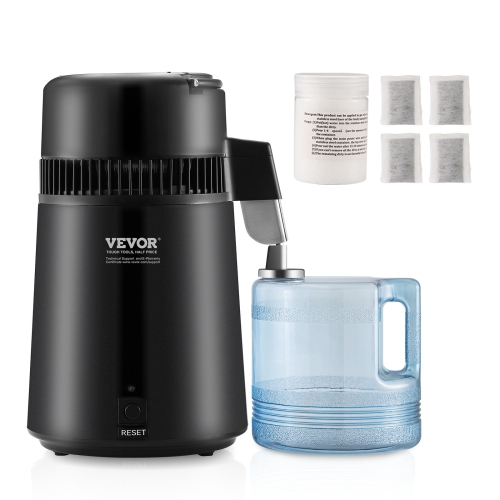 Distributeur d'eau VEVOR, filtre de purificateur d'eau pure de 1,05 gallons 4&nbsp;L pour comptoir d'accueil, machine à eau distillée 750&nbsp;W,