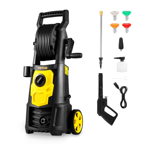 VEVOR 2000 PSI Electric Pressure Washer, Max. 1.76 GPM Power Washer with 30 ft Hose, 5 Quick Connect Nozzles, ETL Listed