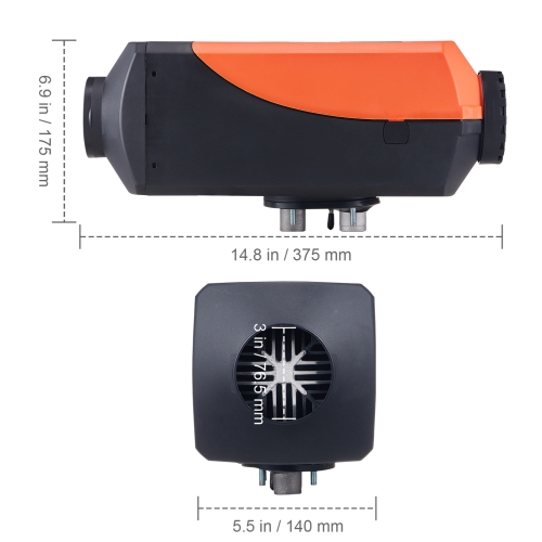 VEVOR Diesel Air Heater, 12V 5KW with Remote & LCD, 10L Tank for Quick Heat, Quiet Operation in RVs, Trailers, Boats & Indoor Spaces