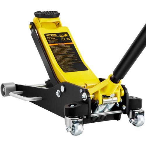 VEVOR Low Profile Floor Jack, 2.5 Ton Slim Profile Jack, Hybrid Aluminum & Steel Racing Jack with Efficient Dual Pistons Pump, Lifting Range