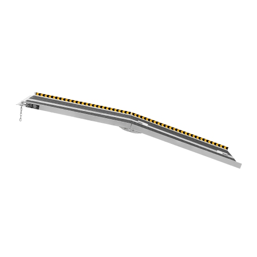 VEVOR 7 ft Portable Wheelchair Ramp,800 lbs Capacity, Non-Slip Aluminum Folding Threshold Ramp, Foldable Mobility Scooter Ramp Wheel Chair Ramp,