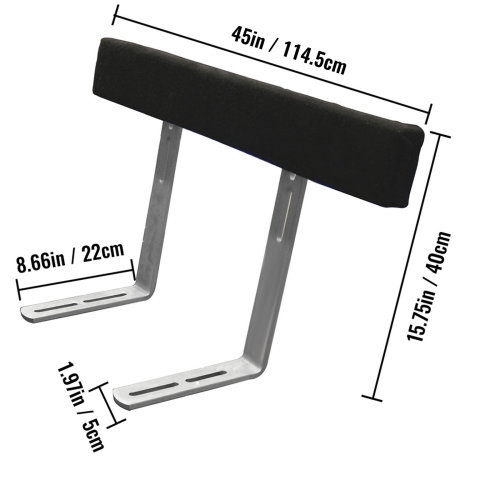 Guide-ons pour remorques de bateau VEVOR avec guides antirouille de 48 po et planches rembourrées pour tapis