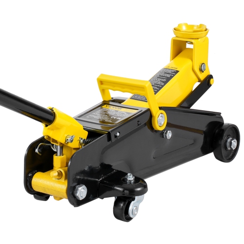 VEVOR Low Profile Floor Jack 2 Ton, Heavy Duty Iron Hydraulic Racing Floor Jack, Single Piston Quick Lift Pump, 4.9"-13.2" Height Lifting Range