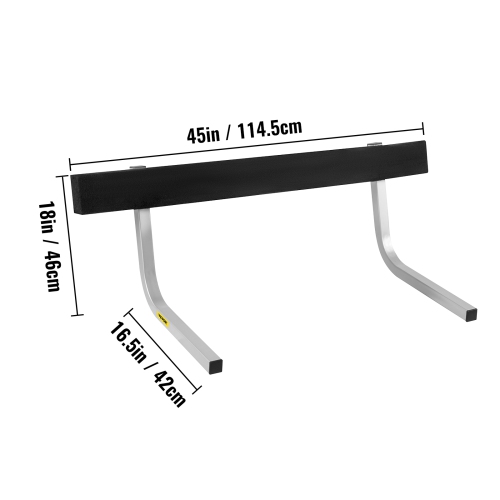 VEVOR 60" One Pair Galvanized Steel Trailer Guide ons π-shaped w/Carpet-padded Boards, for Ski Boat, Fishing Boat or Sailboat Trailer Complete