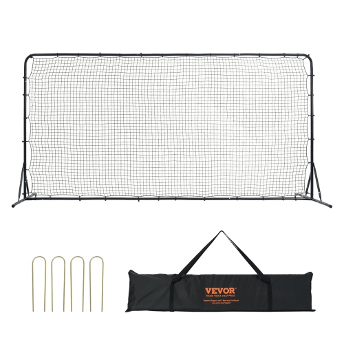 VEVOR 12x6FT Soccer Rebounder Net Iron Soccer Training Equipment Portable Bag