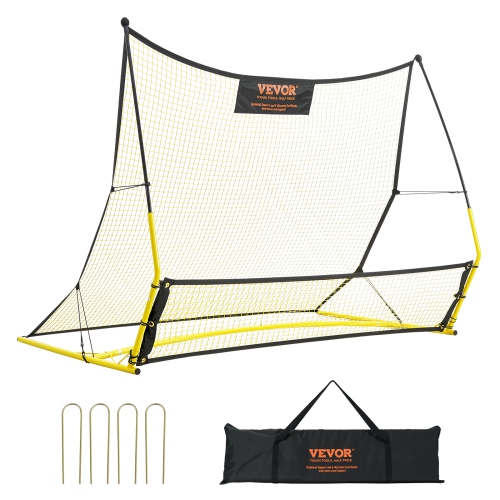 VEVOR 71"x40" Soccer Trainer 2-IN-1 Portable Soccer Rebounder Net Portable Bag