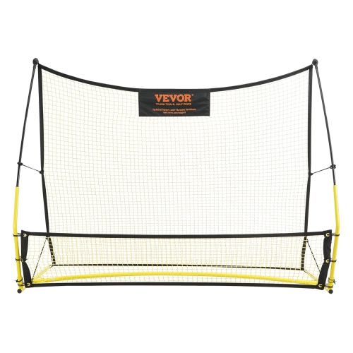 VEVOR 71"x40" Soccer Trainer 2-IN-1 Portable Soccer Rebounder Net Portable Bag