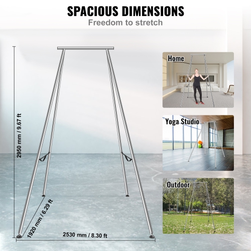 VEVOR 551.15 lbs Aerial Swing Stand Aerial Yoga Frame Load Bearing Steel Frame