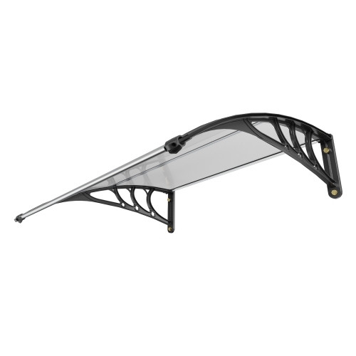 VEVOR Window Door Awning Canopy 40" x 40", UPF 50+ Polycarbonate Entry Door Outdoor Window Awning Exterior, Front Door Overhang Awning