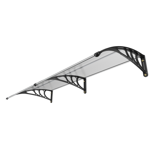 VEVOR Window Door Awning Canopy 40" x 80", UPF 50+ Polycarbonate Entry Door Outdoor Window Awning Exterior, Front Door Overhang Awning