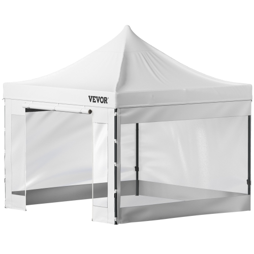 VEVOR Pop Up Canopy Tent, 10 x 10 FT, Outdoor Patio Gazebo Tent with Removable Sidewalls and Wheeled Bag, UV Resistant Waterproof Instant Gazebo