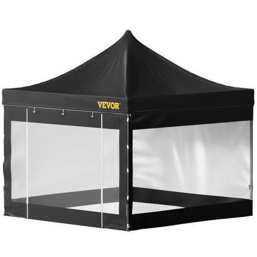 VEVOR Pop Up Canopy Tent, 10 x 10 FT, Outdoor Patio Gazebo Tent with Removable Sidewalls and Wheeled Bag, UV Resistant Waterproof Instant Gazebo
