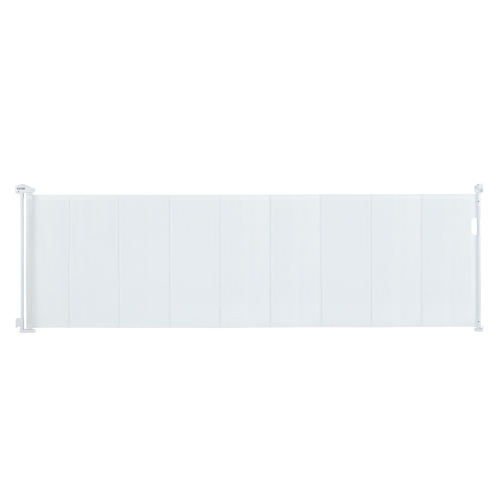 Image 1 of 8.. VEVOR Retractable Baby Gate, 34.2" Tall Mesh Baby Gate, Extends up to 116.1" Wide Retractable Gate for Kids or Pets, Retractable Dog Gates for Indoor