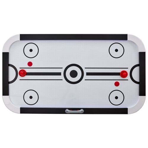 VEVOR 72" Air-Powered Hockey Table, Indoor Hockey Table for Kids and Adults, LED Sports Hockey Game with 2 Pucks, 2 Pushers, and Electronic Score