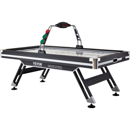 VEVOR 89" Air-Powered Hockey Table, Indoor Hockey Table for Kids and Adults, LED Sports Hockey Game with 2 Pucks, 2 Pushers, and Electronic Score
