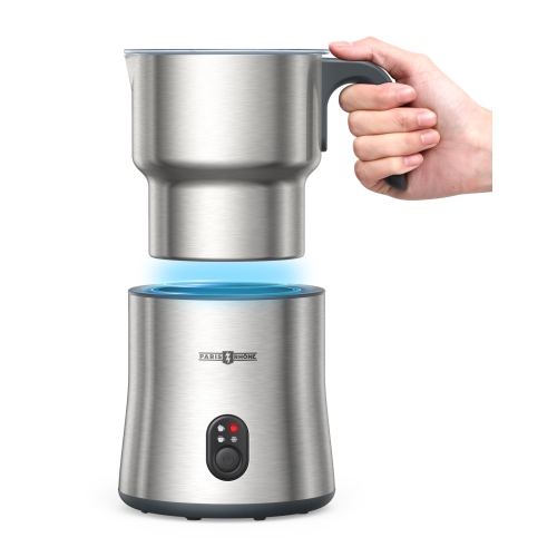 Paris Rhône Milk Frother and Steamer, 500ML/16.9OZ Detachable Hot Chocolate Maker