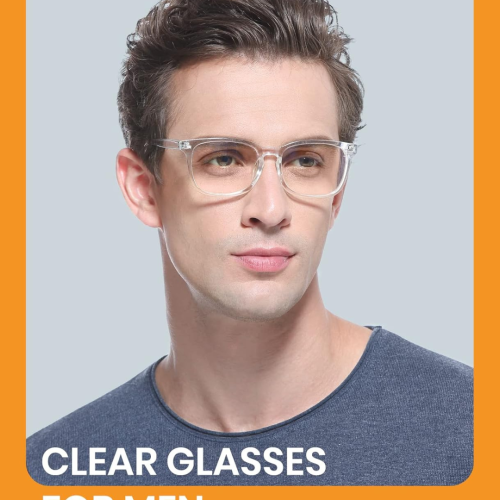 Cyxus Blue Light Glasses for Women, Blue-light Blocking Eyeglasses Men Computer Eyewear Anti Eye Fatigue Square Frame