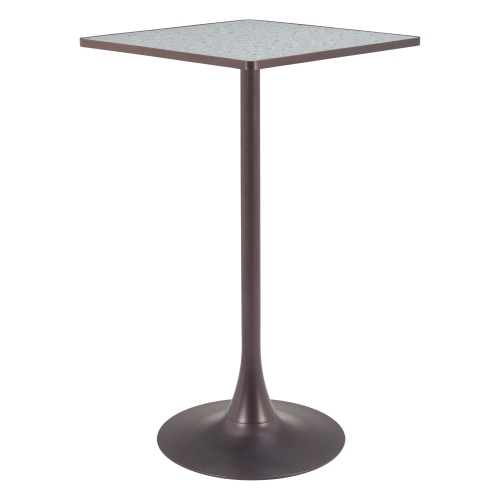 Spot Bar Table Gray & Bronze