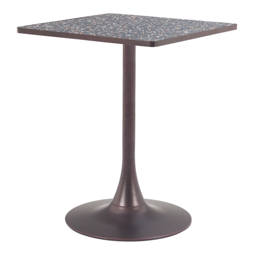 RUG BRANCH  Spot Bistro Table & Bronze In Black