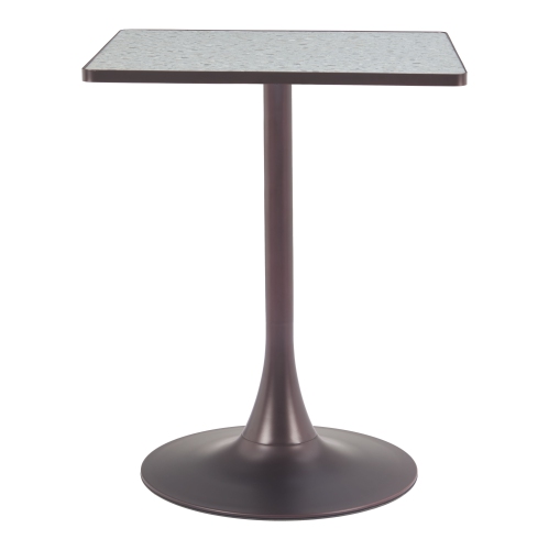 Table bistro Spot gris et bronze