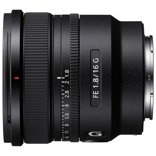 Sony E-Mount Full-Frame FE 16mm f/1.8 Ultra-Wide G Lens - Black