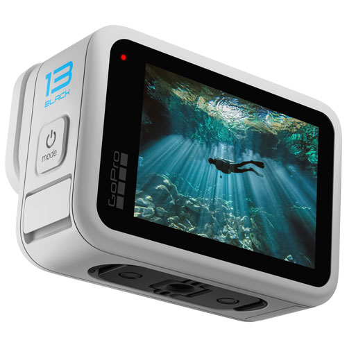 Caméra 5.3K étanche pour sports et casque GoPro HERO13 Black - Blanc polaire