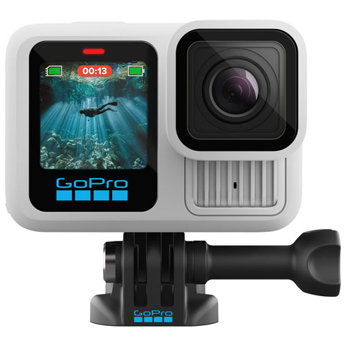 Caméra 5.3K étanche pour sports et casque GoPro HERO13 Black - Blanc polaire