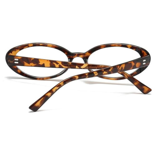 NIDOVIX Oval Frame Clear Lens Glasses for Women Men Classic Vintage Retro Oval Non Prescription Eyeglasses