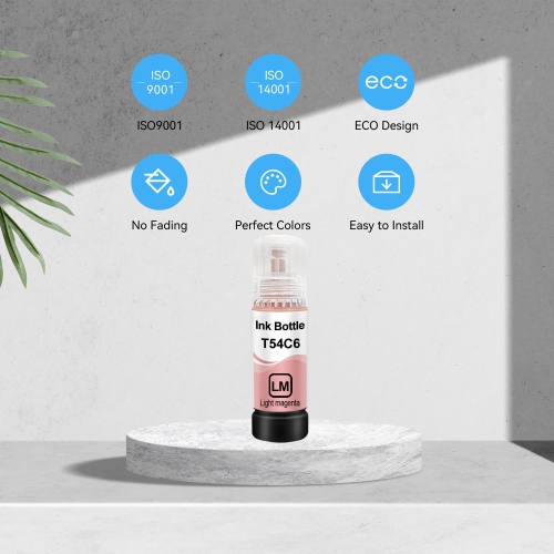 Compatible avec la bouteille d'encre magenta clair T54C T54C620 d'Epson de Superink