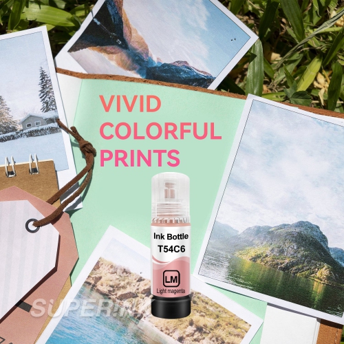 Compatible avec la bouteille d'encre magenta clair T54C T54C620 d'Epson de Superink