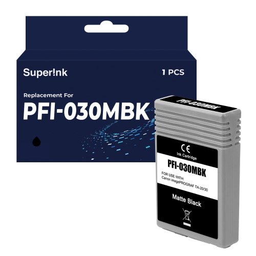 SUPERINK  Compatible Canon Pfi-030Mbk Matte Ink Cartridge By In Black