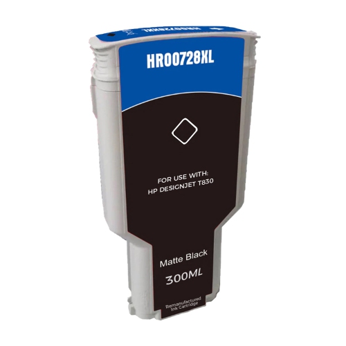 SUPERINK  Compatible HP 728Xl Matte 300Ml Ink Cartridge By In Black