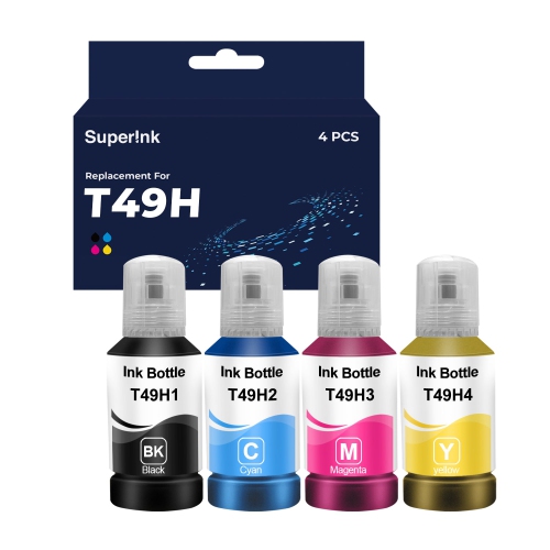 Compatible Epson T49H Set of 4 Ink Bottles by Superink