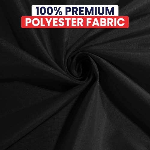 Canadian Linen Black Dinner Napkins, 18"x18", 12 Pack Polyester Reusable Washable Table Linen Soup Napkins for Dinner, Resorts Lunch Hotel & Parties