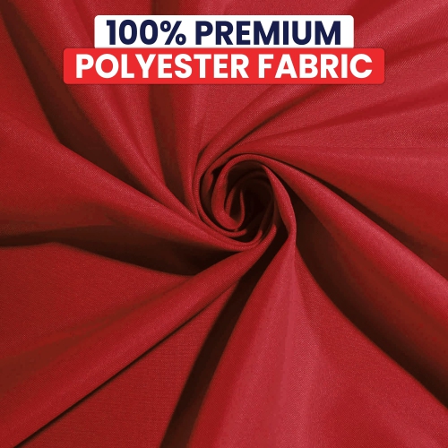 Canadian Linen Red Dinner Napkins, 18"x18", 12 Pack Polyester Reusable Washable Banquet Table Linen Food Napkins for Wedding Dinners, Resorts Parties