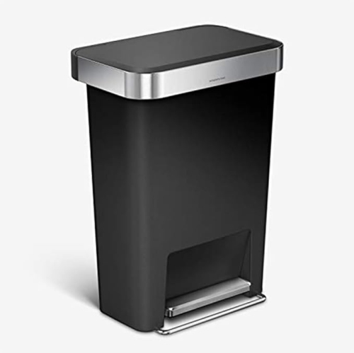 Simplehuman 45L Rectangular Step Can - Black