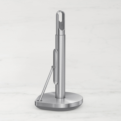 simplehuman Standing Paper Towel Holder with Spray Pump, Brushed Stainless Steel