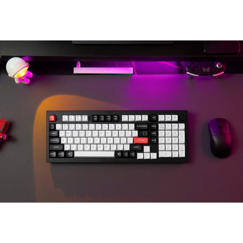 Keychron Q5 HE Wireless Mechanical Keyboard for Mac & PC - 96% Compact Design, RGB Lighting, Aluminum Body, macOS Shortcut Keys, Carbon Black