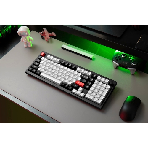 Keychron Q5 HE Wireless Mechanical Keyboard for Mac & PC - 96% Compact Design, RGB Lighting, Aluminum Body, macOS Shortcut Keys, Carbon Black