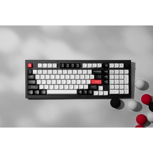 Keychron Q5 HE Wireless Mechanical Keyboard for Mac & PC - 96% Compact Design, RGB Lighting, Aluminum Body, macOS Shortcut Keys, Carbon Black