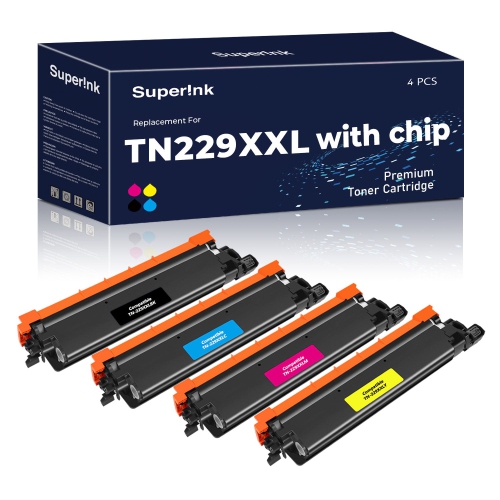 Compatible Brother TN229XXL Combo Toner WITH CHIP by Superink