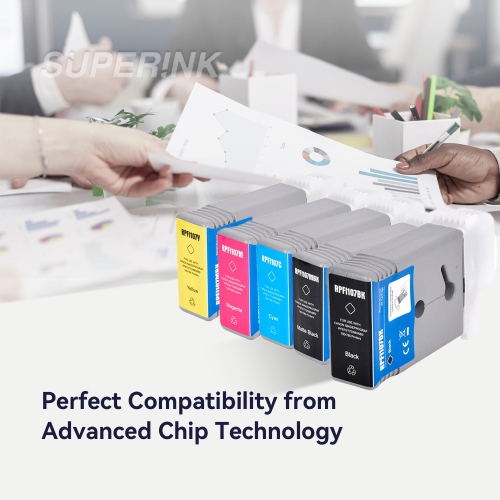 Compatible Canon PFI-107 Ink Cartridge Combo MBK/BK/C/M/Y By Superink
