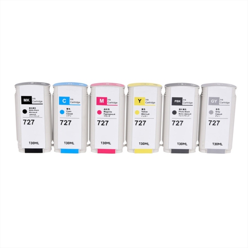 Compatible HP 727 300ml Ink Combo MBK/PBK/C/M/Y/GY By Superink